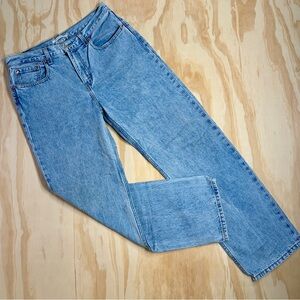 Levi’s High Rise Low Pro Straight Jeans Women’s 30 Light Wash Y2K